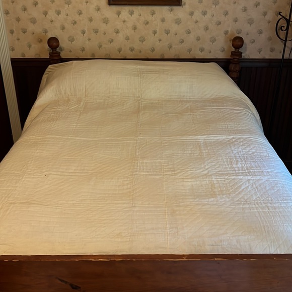 Vintage circa 1890’s signed Quilt “Nine Patch Variation” - Picture 11 of 16